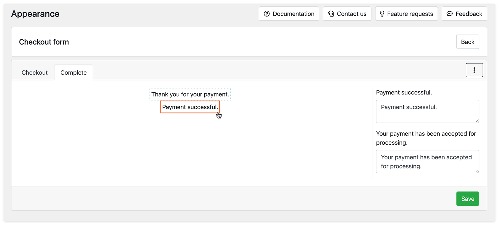 Checkout form in Bookly