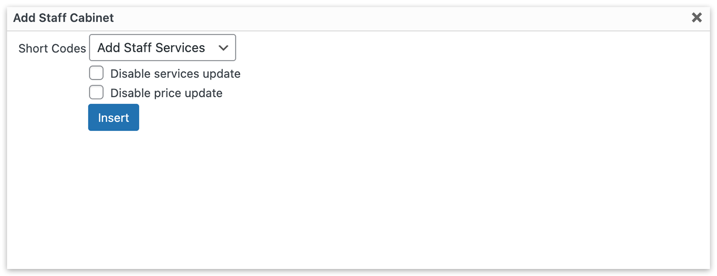 Bookly Staff Cabinet settings