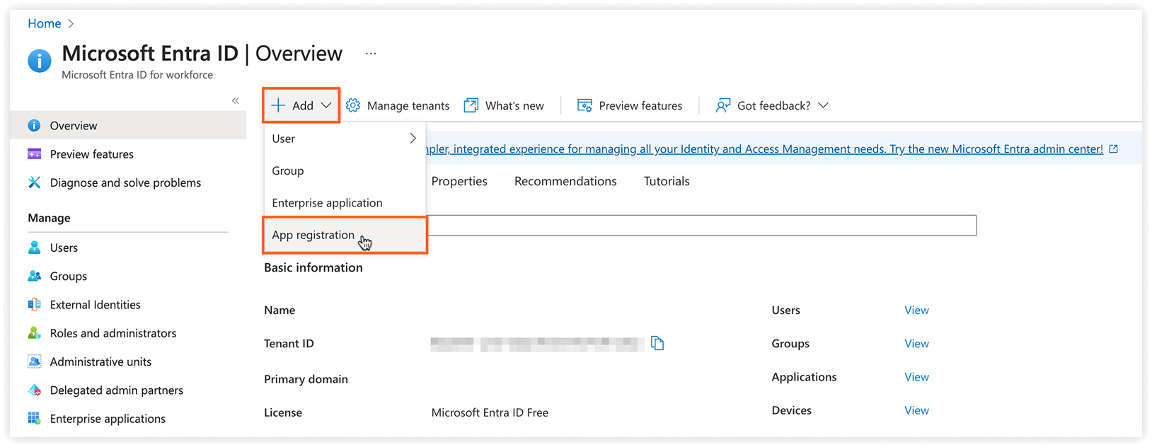 Microsoft Entra ID – App registration